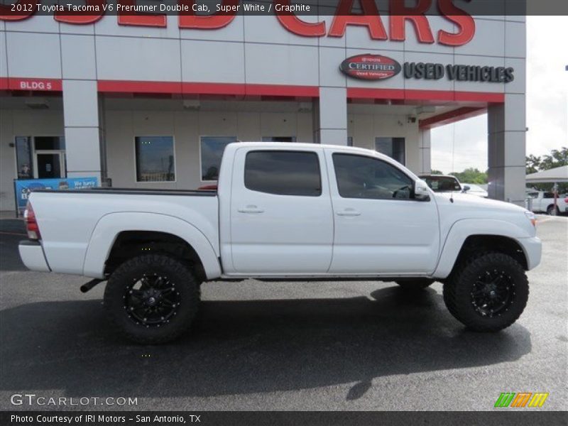 Super White / Graphite 2012 Toyota Tacoma V6 Prerunner Double Cab