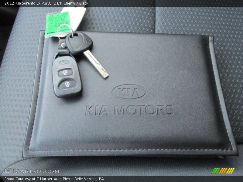 Dark Cherry / Black 2012 Kia Sorento LX AWD