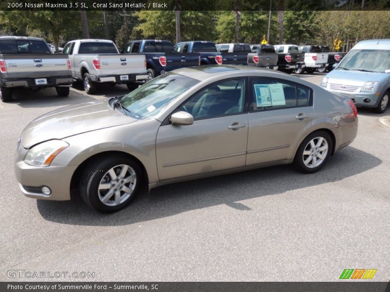 Coral Sand Metallic / Black 2006 Nissan Maxima 3.5 SL