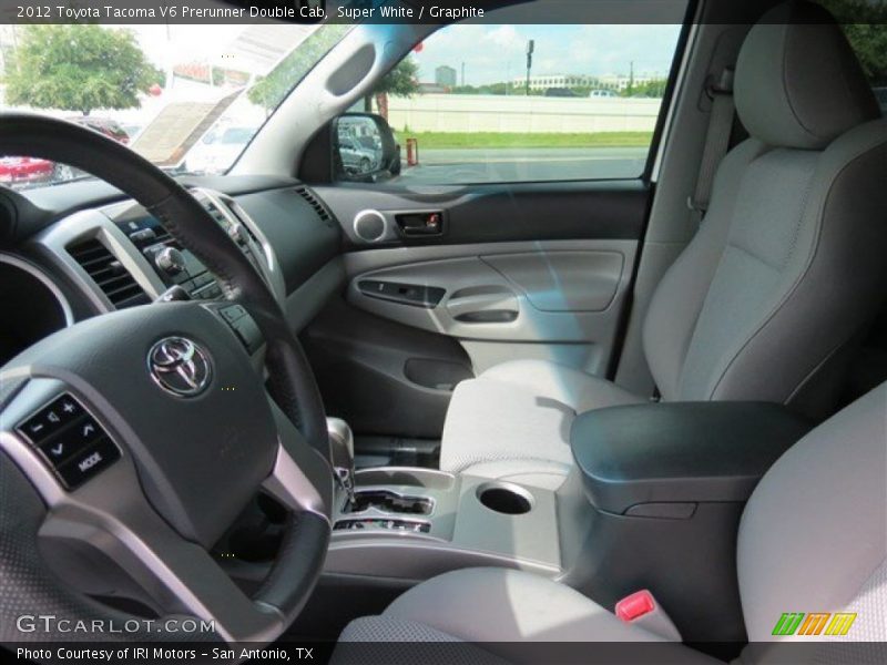 Super White / Graphite 2012 Toyota Tacoma V6 Prerunner Double Cab