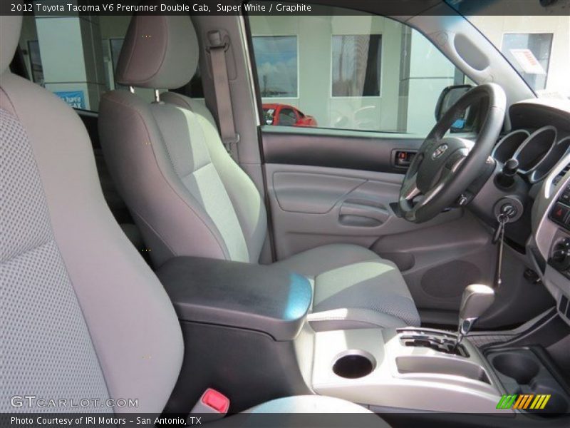 Super White / Graphite 2012 Toyota Tacoma V6 Prerunner Double Cab