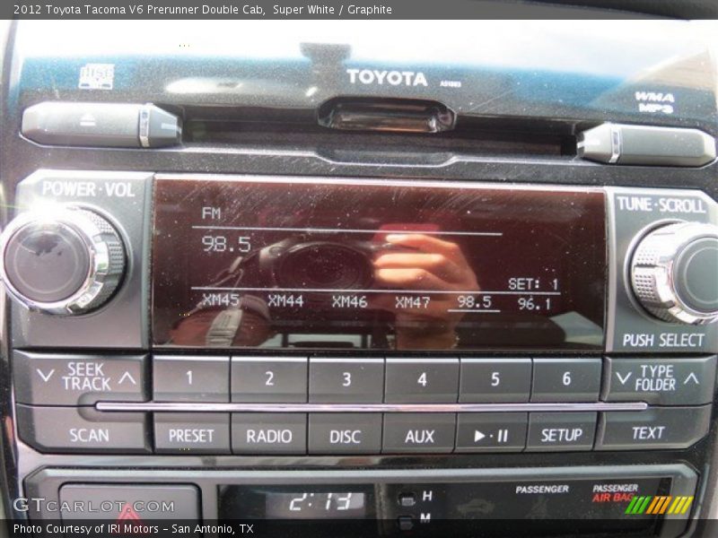Super White / Graphite 2012 Toyota Tacoma V6 Prerunner Double Cab