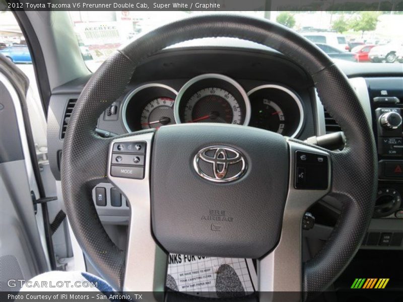 Super White / Graphite 2012 Toyota Tacoma V6 Prerunner Double Cab