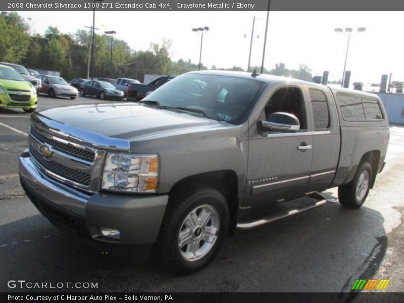 Graystone Metallic / Ebony 2008 Chevrolet Silverado 1500 Z71 Extended Cab 4x4