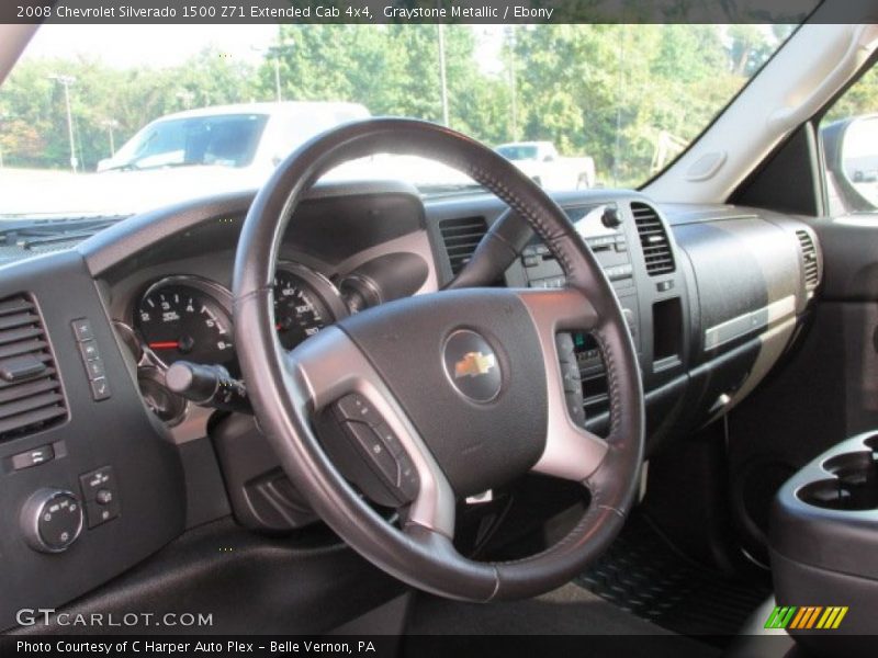 Graystone Metallic / Ebony 2008 Chevrolet Silverado 1500 Z71 Extended Cab 4x4