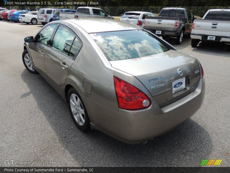 Coral Sand Metallic / Black 2006 Nissan Maxima 3.5 SL