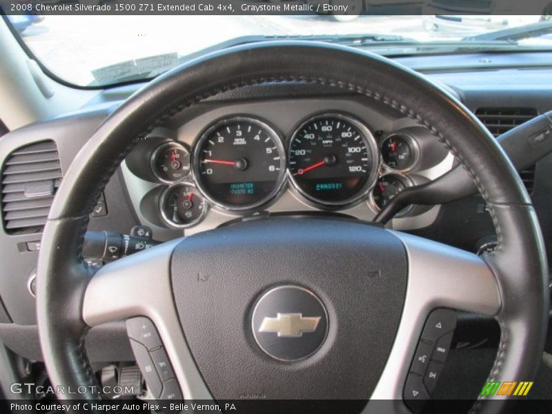 Graystone Metallic / Ebony 2008 Chevrolet Silverado 1500 Z71 Extended Cab 4x4