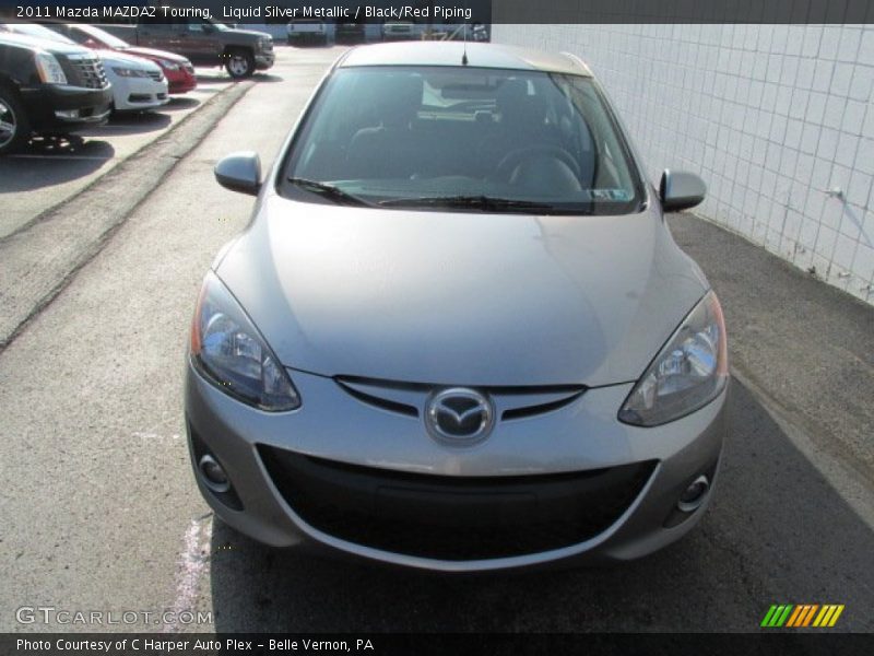 Liquid Silver Metallic / Black/Red Piping 2011 Mazda MAZDA2 Touring