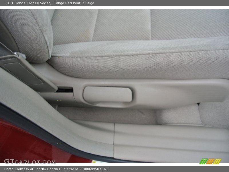 Tango Red Pearl / Beige 2011 Honda Civic LX Sedan