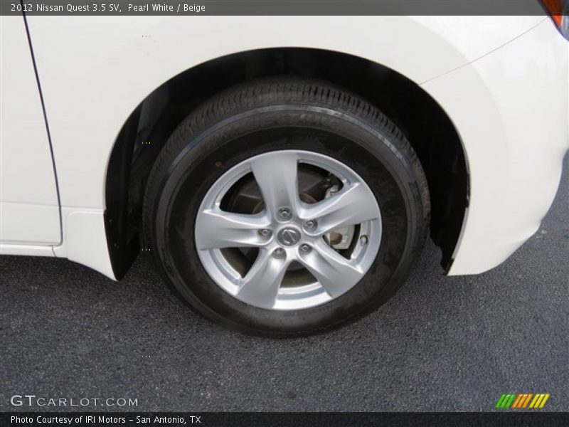 Pearl White / Beige 2012 Nissan Quest 3.5 SV