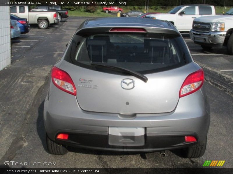 Liquid Silver Metallic / Black/Red Piping 2011 Mazda MAZDA2 Touring