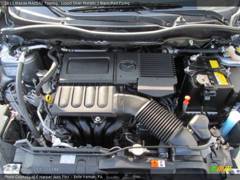 Liquid Silver Metallic / Black/Red Piping 2011 Mazda MAZDA2 Touring