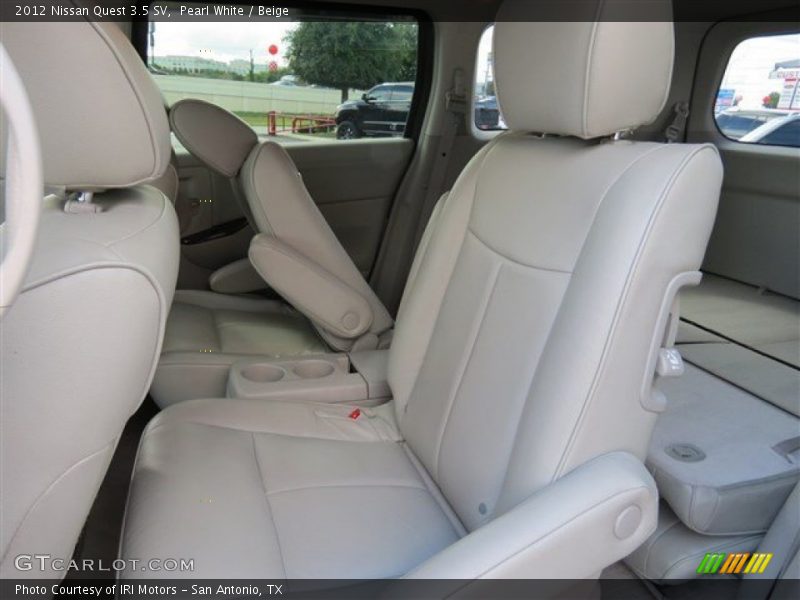 Pearl White / Beige 2012 Nissan Quest 3.5 SV