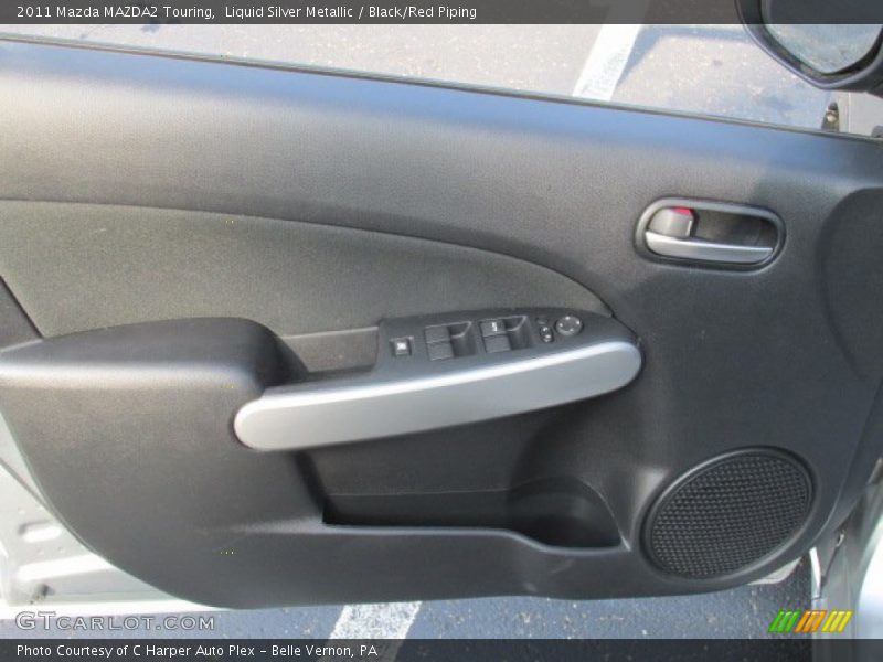 Liquid Silver Metallic / Black/Red Piping 2011 Mazda MAZDA2 Touring