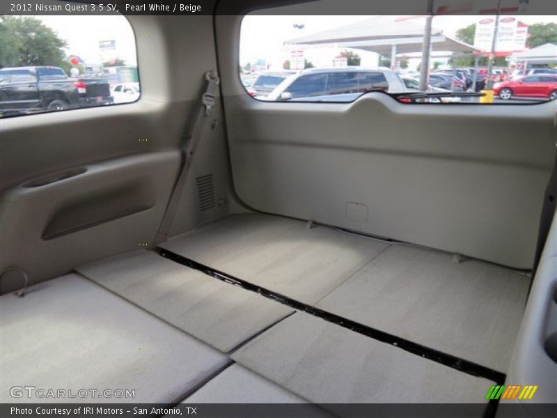 Pearl White / Beige 2012 Nissan Quest 3.5 SV