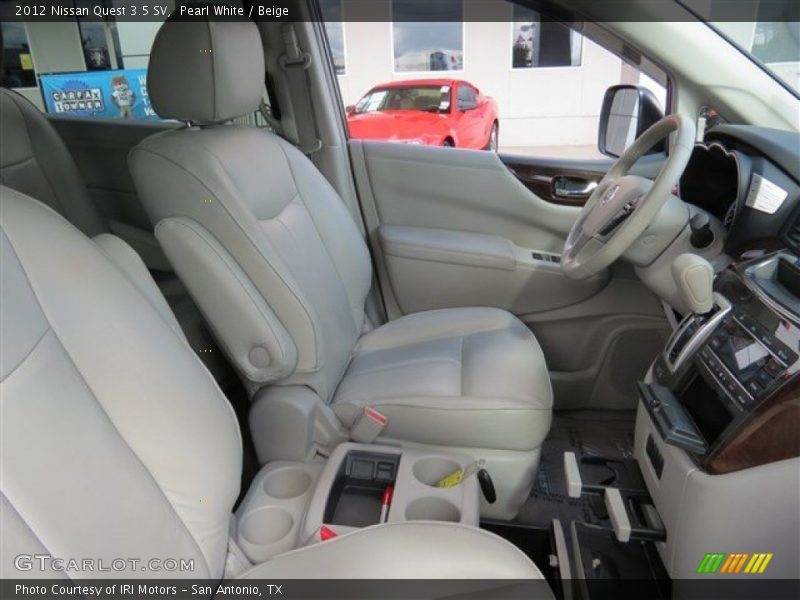 Pearl White / Beige 2012 Nissan Quest 3.5 SV