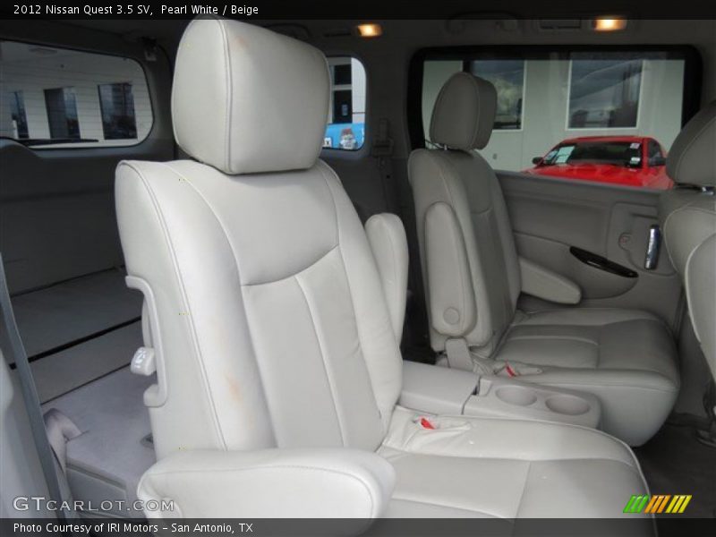 Pearl White / Beige 2012 Nissan Quest 3.5 SV