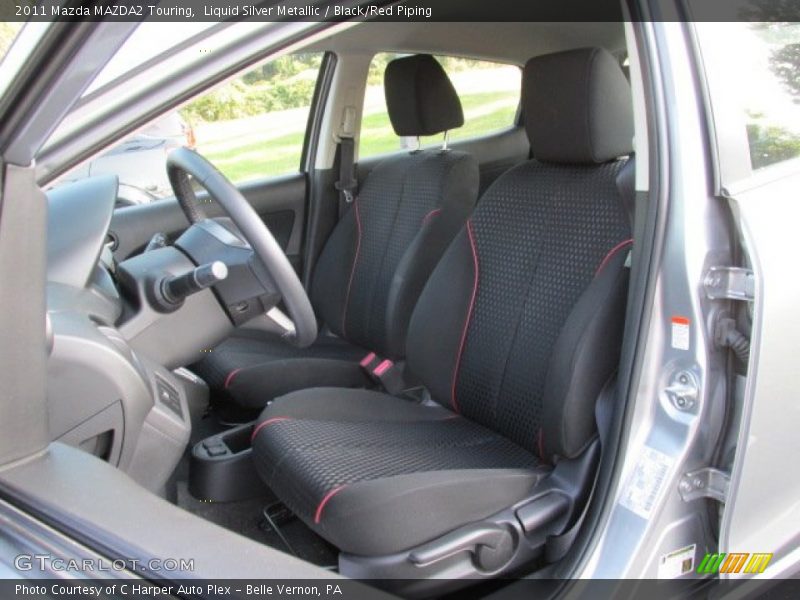 Liquid Silver Metallic / Black/Red Piping 2011 Mazda MAZDA2 Touring