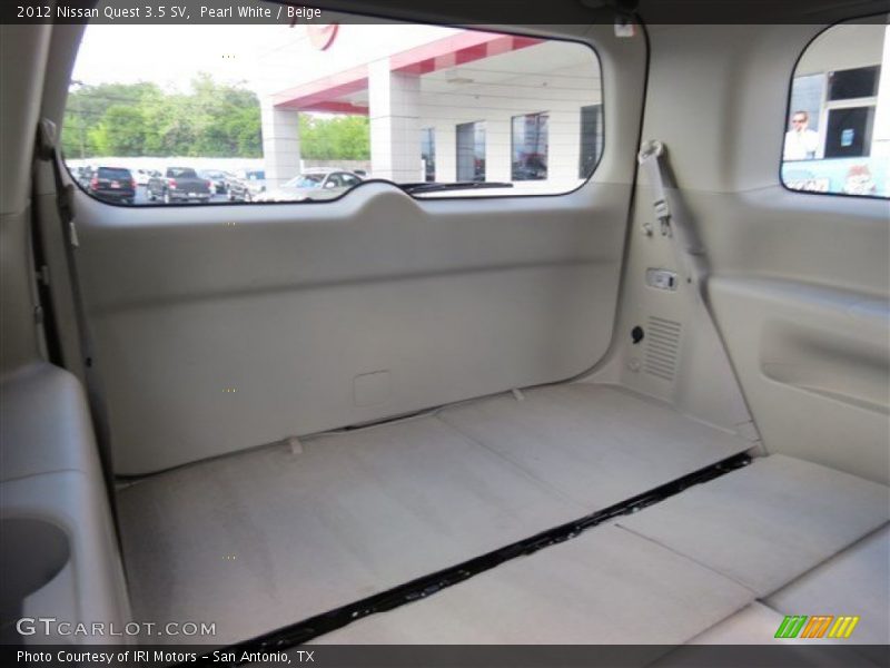 Pearl White / Beige 2012 Nissan Quest 3.5 SV
