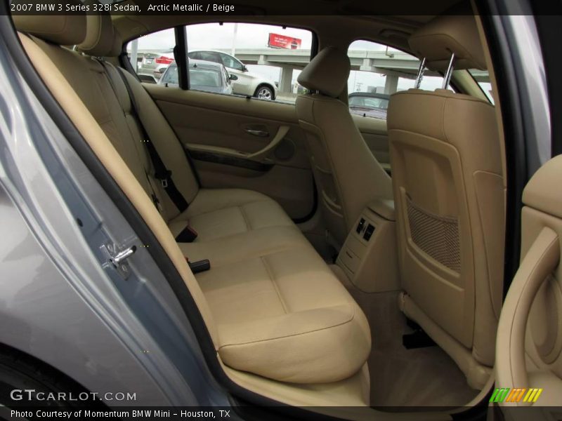 Arctic Metallic / Beige 2007 BMW 3 Series 328i Sedan