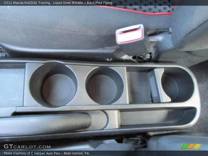 Liquid Silver Metallic / Black/Red Piping 2011 Mazda MAZDA2 Touring