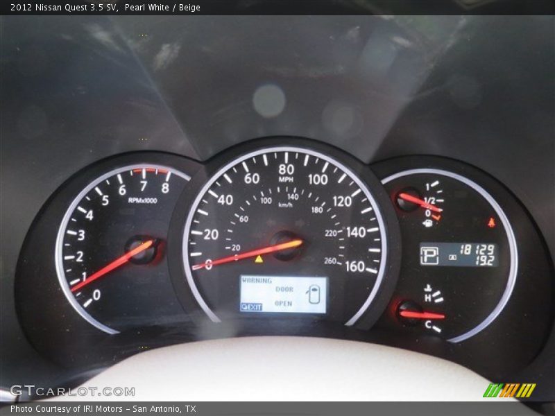 Pearl White / Beige 2012 Nissan Quest 3.5 SV