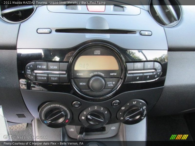 Liquid Silver Metallic / Black/Red Piping 2011 Mazda MAZDA2 Touring