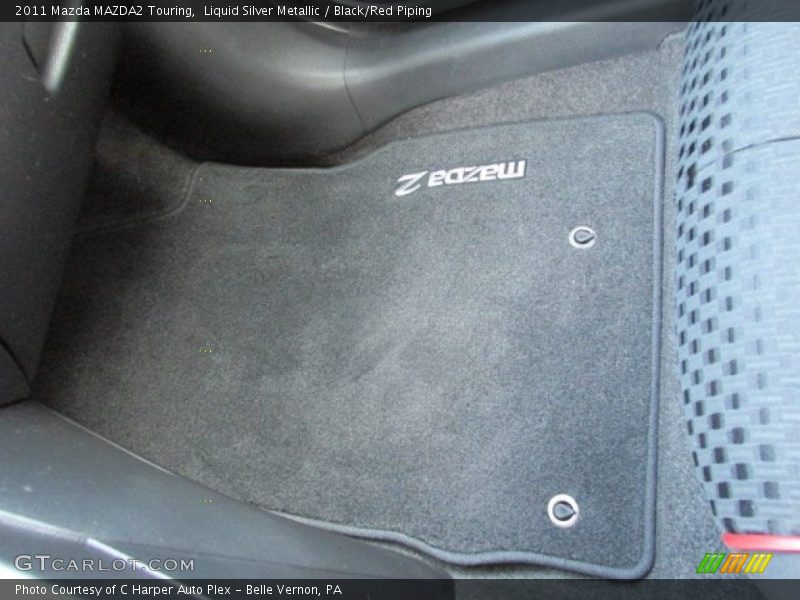 Liquid Silver Metallic / Black/Red Piping 2011 Mazda MAZDA2 Touring