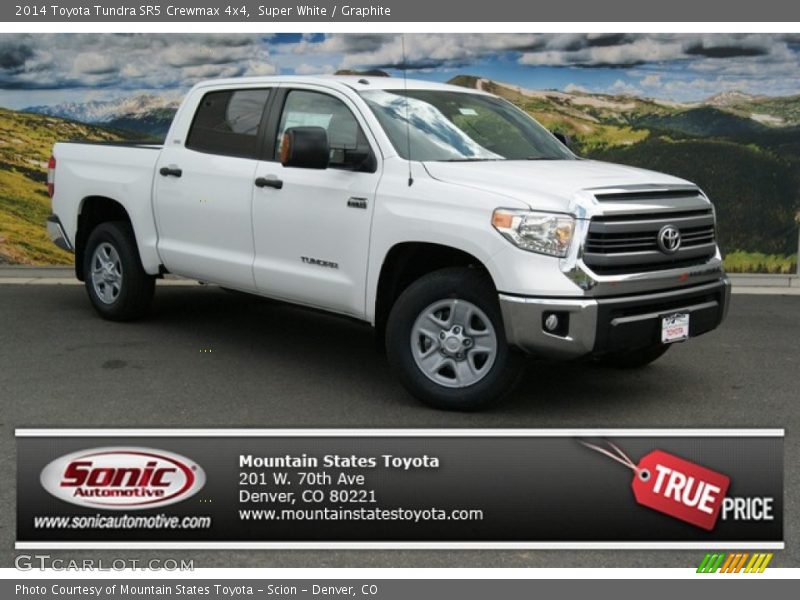 Super White / Graphite 2014 Toyota Tundra SR5 Crewmax 4x4