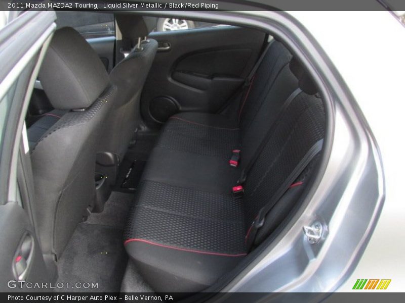 Liquid Silver Metallic / Black/Red Piping 2011 Mazda MAZDA2 Touring