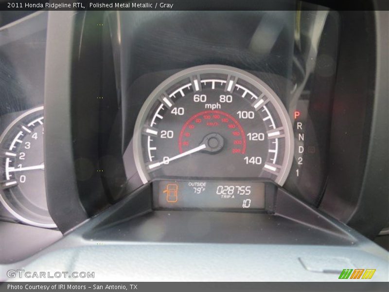 Polished Metal Metallic / Gray 2011 Honda Ridgeline RTL