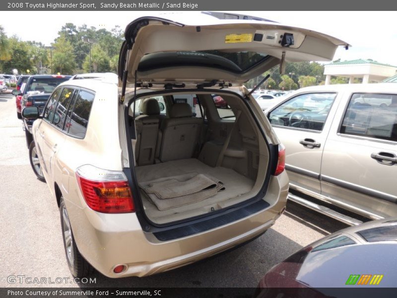 Sandy Beach Metallic / Sand Beige 2008 Toyota Highlander Sport