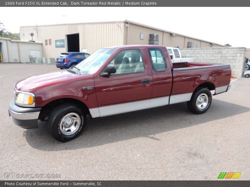 Dark Toreador Red Metallic / Medium Graphite 1999 Ford F150 XL Extended Cab