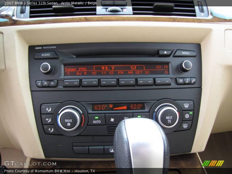 Arctic Metallic / Beige 2007 BMW 3 Series 328i Sedan