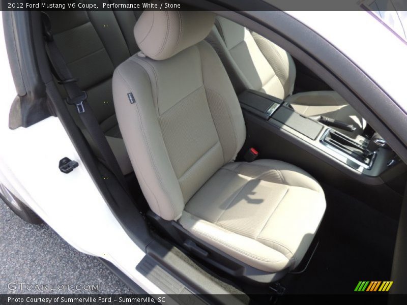 Performance White / Stone 2012 Ford Mustang V6 Coupe