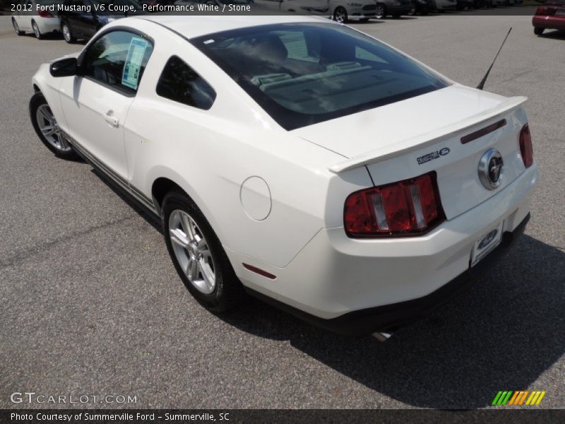 Performance White / Stone 2012 Ford Mustang V6 Coupe
