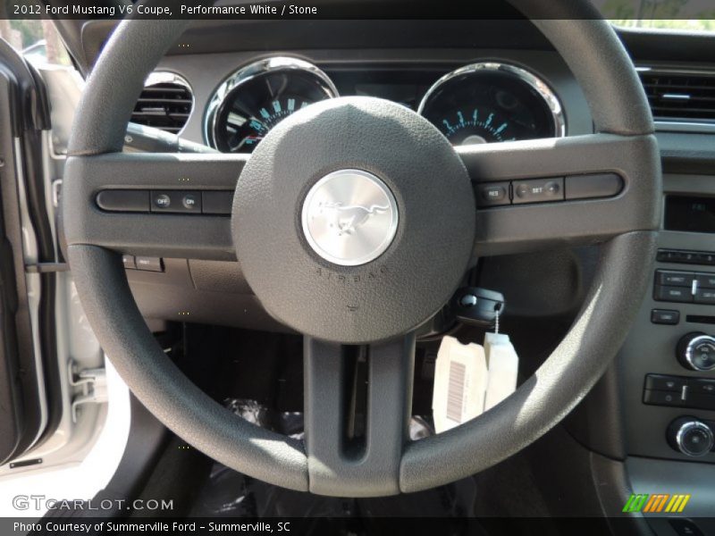 Performance White / Stone 2012 Ford Mustang V6 Coupe