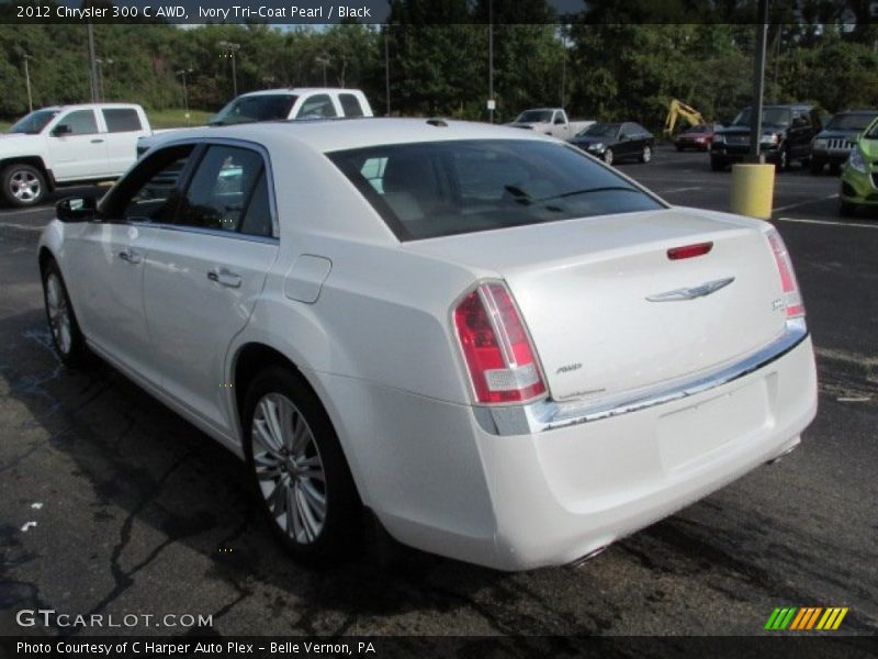 Ivory Tri-Coat Pearl / Black 2012 Chrysler 300 C AWD