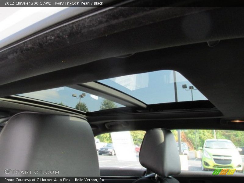 Ivory Tri-Coat Pearl / Black 2012 Chrysler 300 C AWD