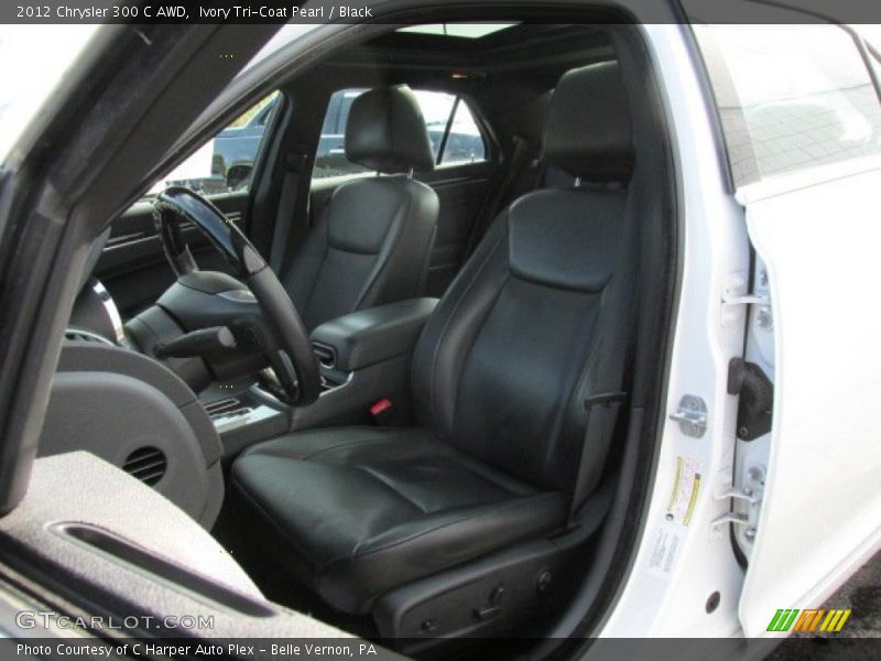 Ivory Tri-Coat Pearl / Black 2012 Chrysler 300 C AWD