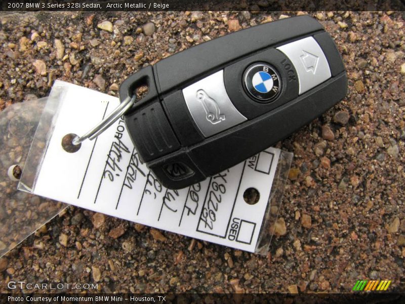 Arctic Metallic / Beige 2007 BMW 3 Series 328i Sedan