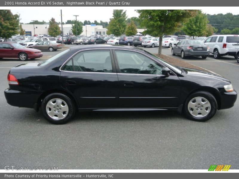 Nighthawk Black Pearl / Quartz Gray 2001 Honda Accord EX V6 Sedan