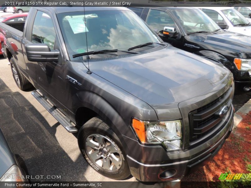 Sterling Gray Metallic / Steel Gray 2013 Ford F150 STX Regular Cab