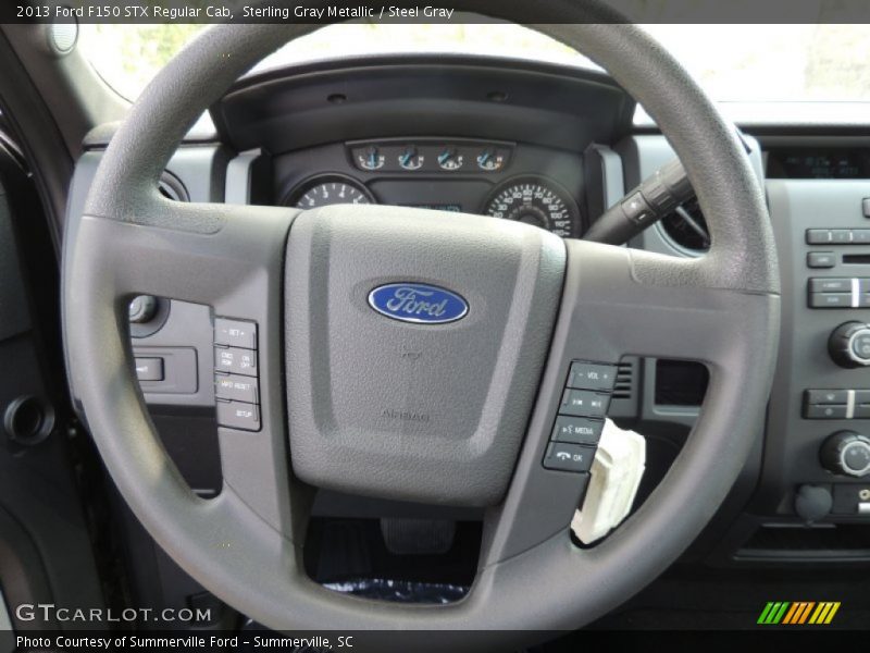 Sterling Gray Metallic / Steel Gray 2013 Ford F150 STX Regular Cab