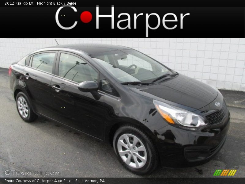 Midnight Black / Beige 2012 Kia Rio LX