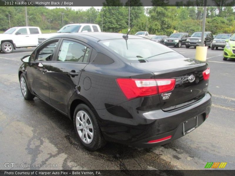 Midnight Black / Beige 2012 Kia Rio LX