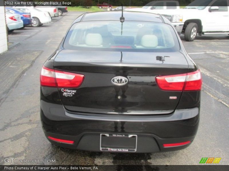 Midnight Black / Beige 2012 Kia Rio LX