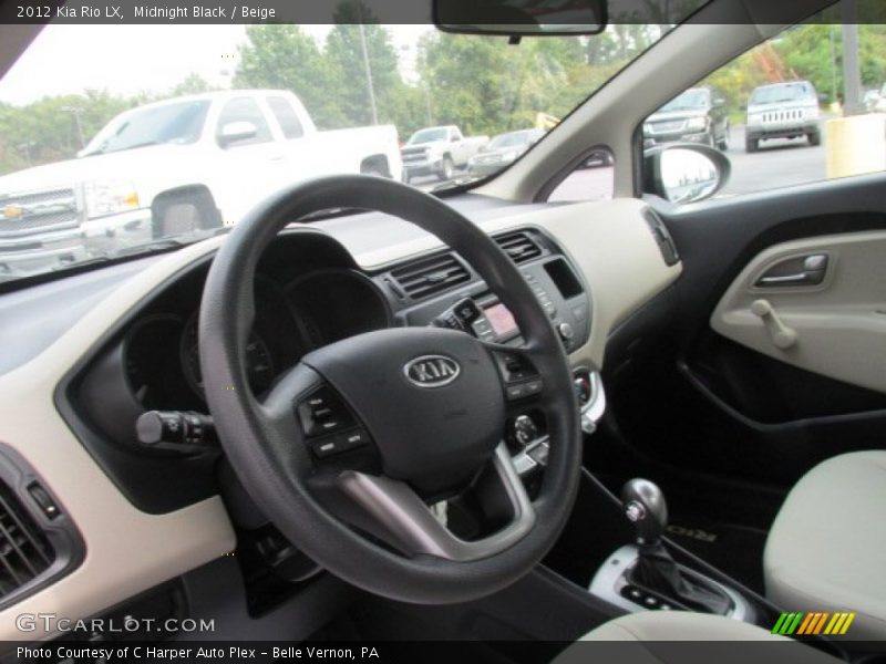 Midnight Black / Beige 2012 Kia Rio LX
