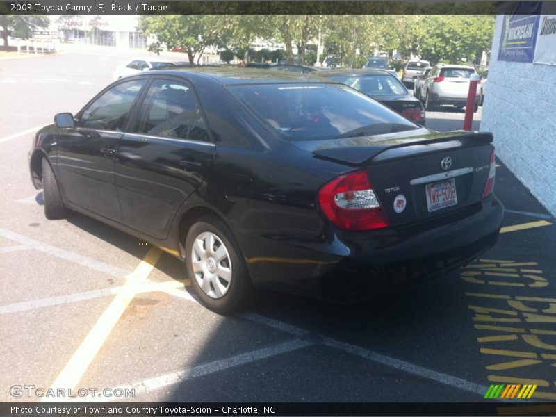 Black / Taupe 2003 Toyota Camry LE