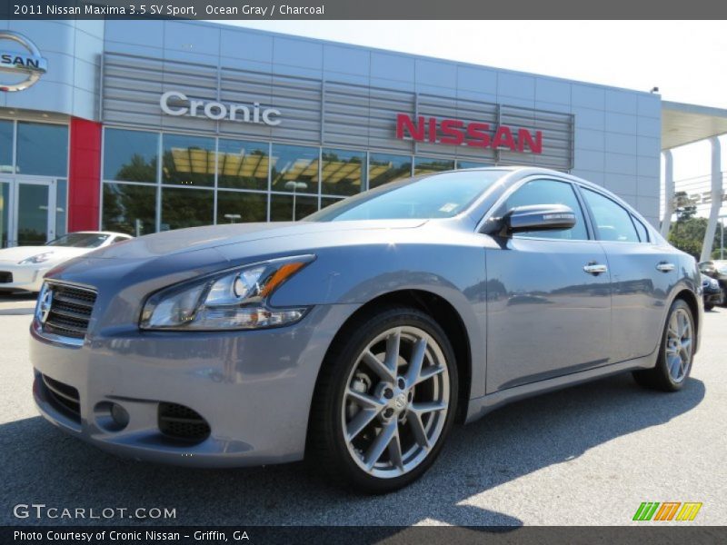 Ocean Gray / Charcoal 2011 Nissan Maxima 3.5 SV Sport